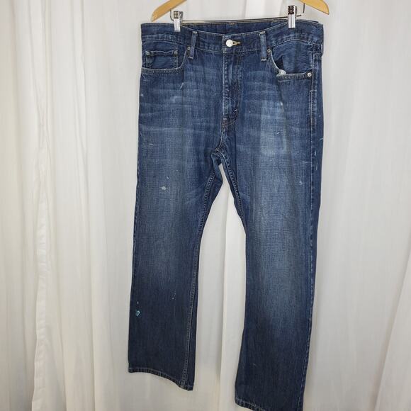 Levi's 514 Distressed Stonewash Jeans 38x30 - Picture 1 of 6
